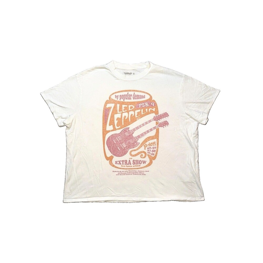 Abercrombie & Fitch Soft AF Led Zeppelin Graphic T-Shirt Size XL